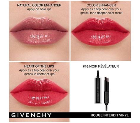 givenchy black magic lipstick before and after|givenchy rouge interdit magic lipstick.